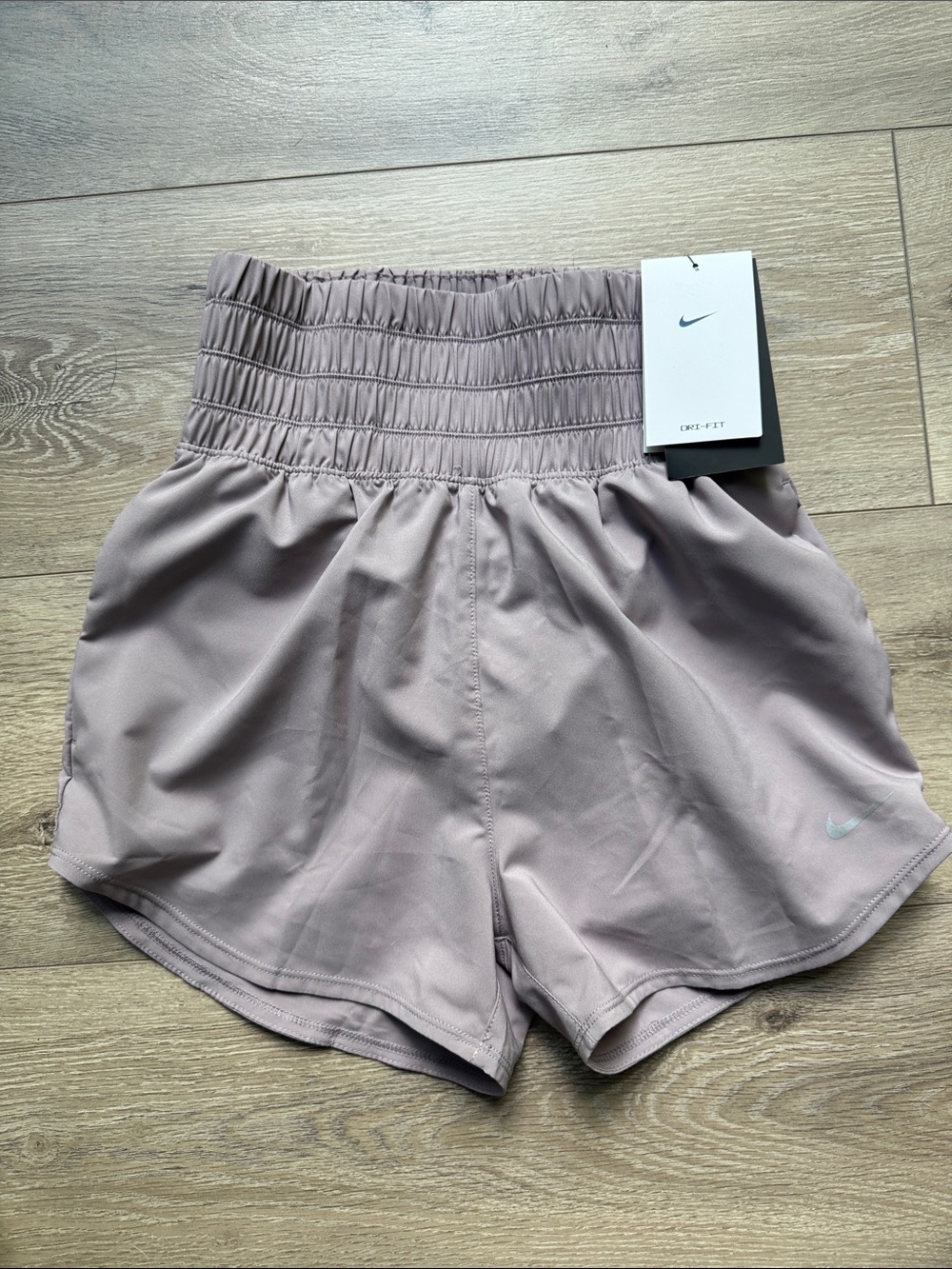 NWT Nike Women’s Dri-FIT High-Waisted Athletic Shorts — Mauve XS